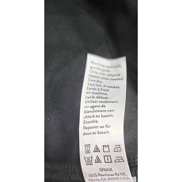 Spanx Black Skinny Leg Ponte Knit Cropped Pants 29.5" Waist Petite Women's MP - Picture 12 of 12